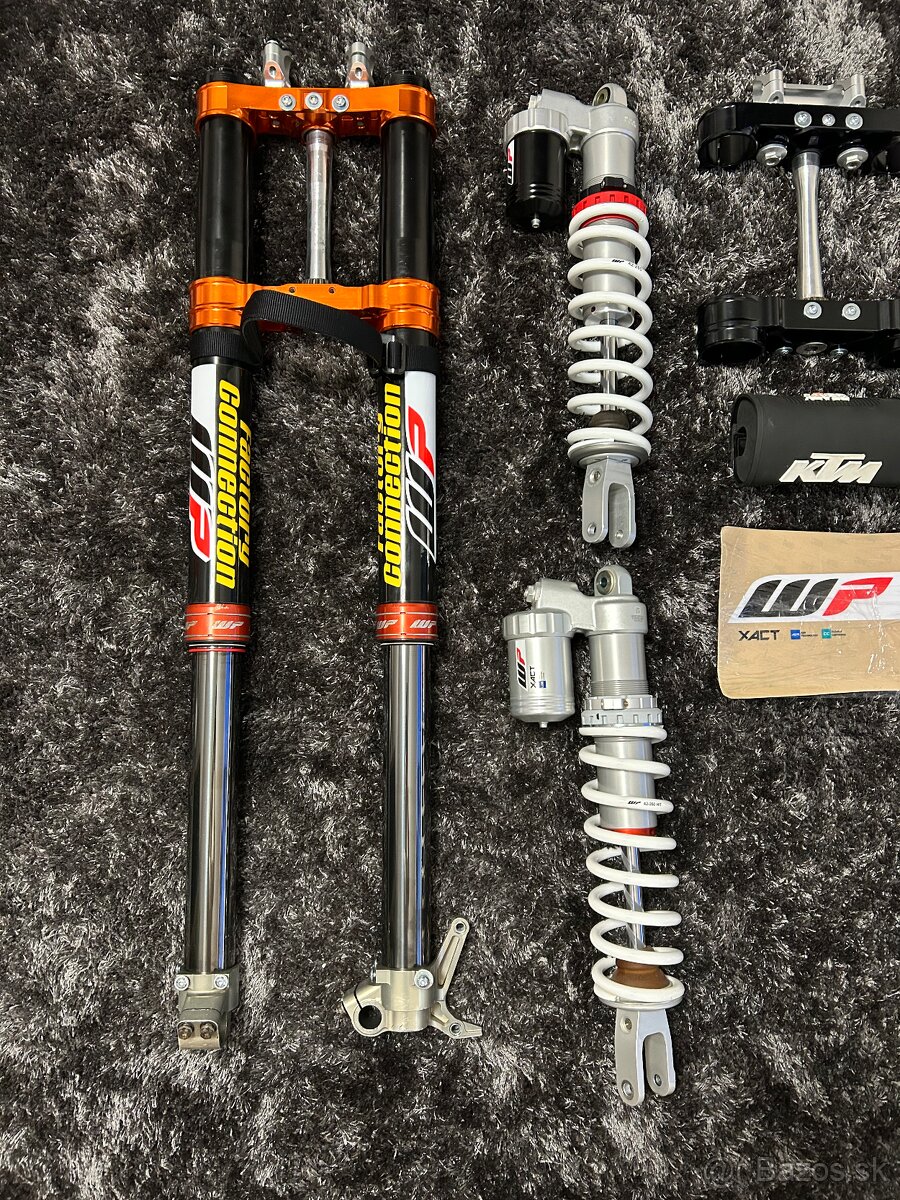 Ktm/ hsq/ GG, wp cone valve, zadne tlmice, okuliare