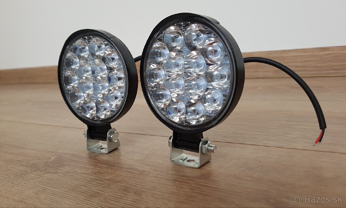 LED SVETLA OKRUHLE - 2ks - 42W + KABELÁŽ