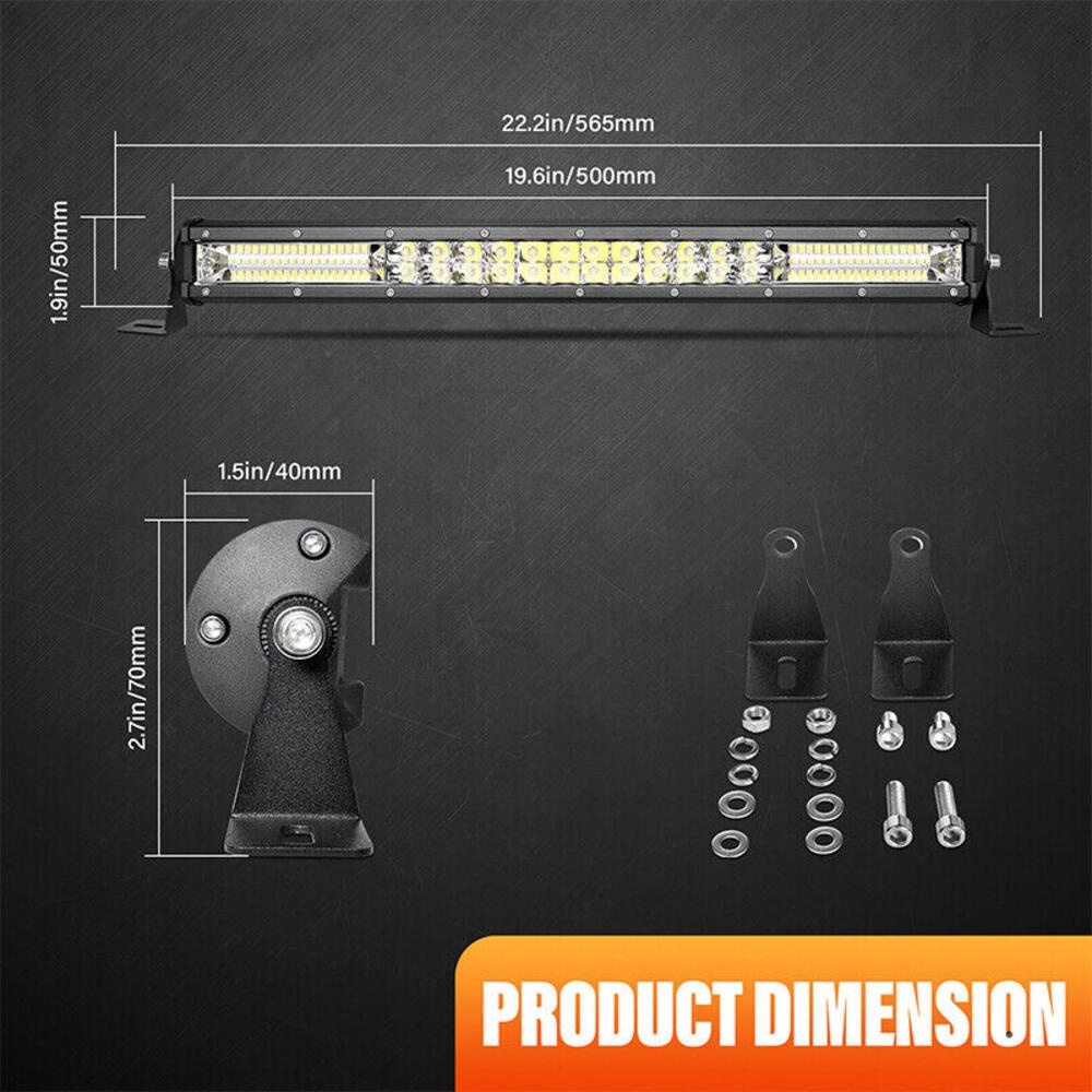 180W LED svetelná dvojradová slim rampa 50cm