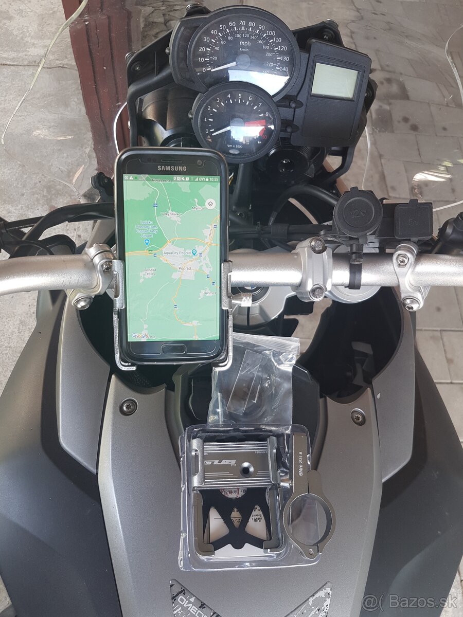 Hliníkový držiak mob.telefónu na motocykel...