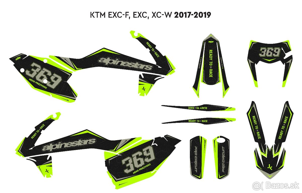 Polep KTM  EXC-F, EXC, SX, SXW