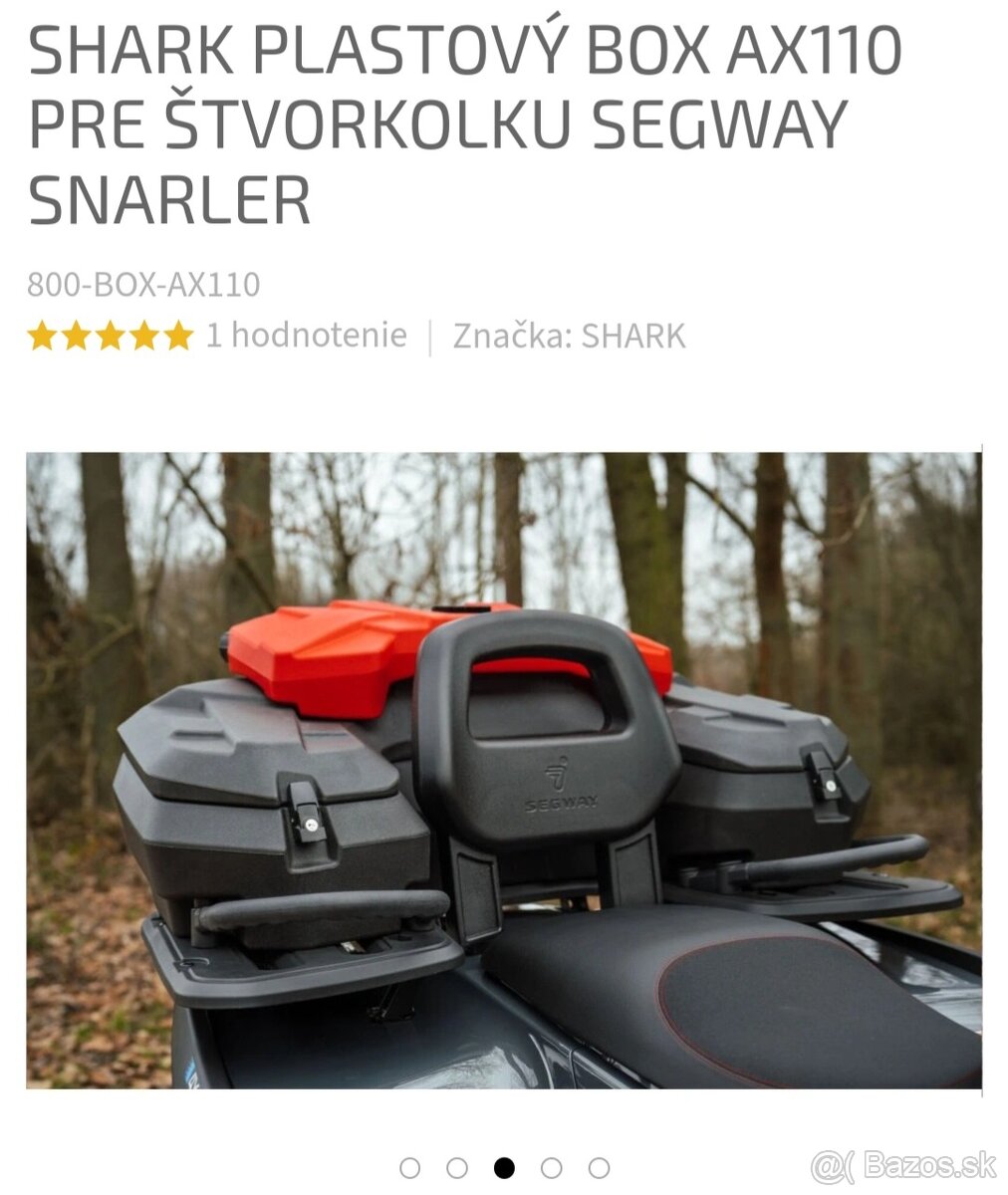 Plastovy kufor box na stvorkolku segway snarler at5l at6l