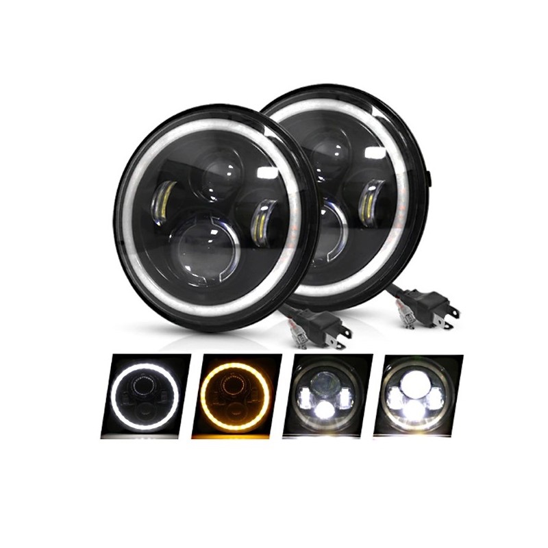 LED svetlomety 7-palcové okrúhle, SUV, OFFROAD, LKW, TRAKTOR