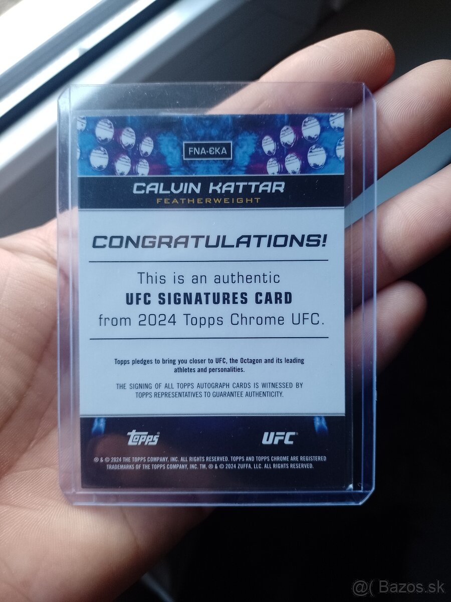 Topps Chrome UFC 2024 Komárno Bazoš.sk