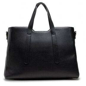 čierna minimalistická kožená kabelka wittchen - nová - 20