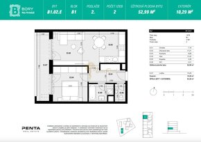 2-izb. byt, M. Encingera, Devínska Nová Ves + parking + pivn - 20