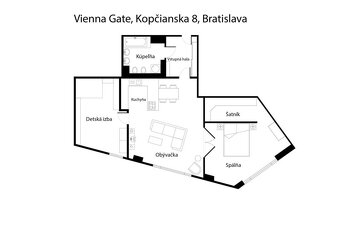 RentHub | 3i byt na 19p. | 100m2 | Vienna Gate - 20