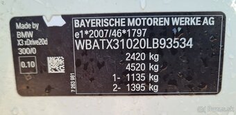 BMW X3 XDRIVE 2.0 D - 20