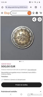 Predám vzácne 2€, 1€ mince - 20