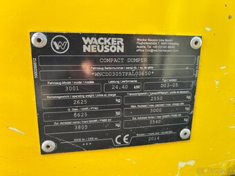 Dumper damper vyklapac Wacker Neuson  3001s , Terex Thwaites - 20