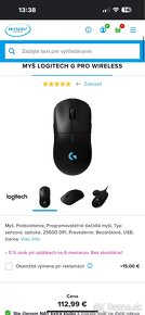 MYŠ LOGITECH G PRO WIRELESS - 20