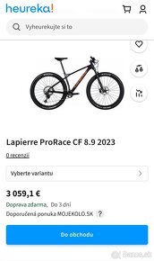 Lapierre Prorace CF 8.9, nové L - 20