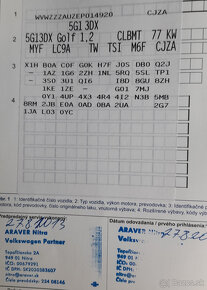 VW GOLF 7 1,2 TSi 2014 - 20