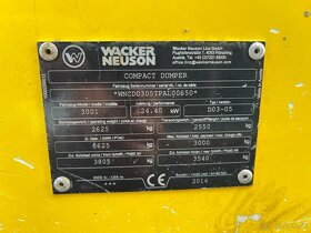 Dumper damper vyklapac WACKER NEUSON 3001s , Terex Thwaites - 20