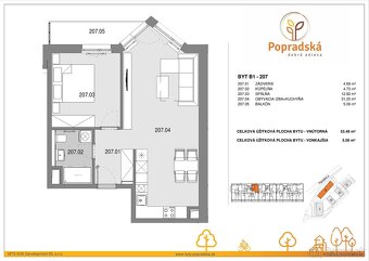 2i BYT - NOVOSTAVBA - Popradská - 58 m2 + garáž + klíma - 20