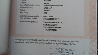 Toyota verso 1.8 benzín manuál - 20