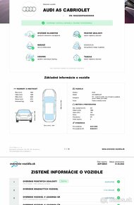 Predám / vymením Audi A5 Cabrio 2.0 TFSI - 20