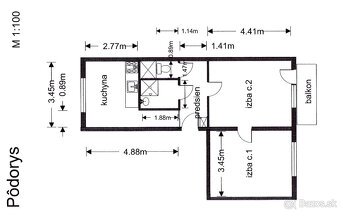 Na predaj 2-izb. kompletne rekonštruovaný byt s balkónom. - 20