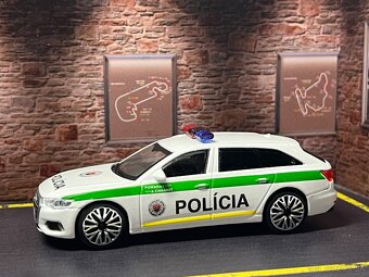 Audi A6 Avant Polícia SR 1:43 - tónované sklá, EVČ vozidla - 20