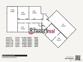 Na predaj, Kancelárske priestory, výmera od 21m² do 72m² ,Ex - 20