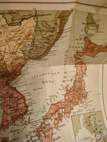 Dobová Litografia a mapa Rusko-japonska Valka Cárske Rusko - 20