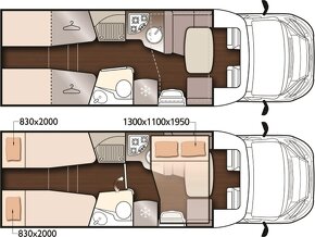 2022 170PS 5míst luxusní obytné auto plná výbava - TOP - 20