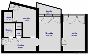 Predám 2 izbový byt vo Vrútkach - 20