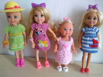 letné šaty s bodkami na bábiky barbie ken RH klobúk kabelka - 20