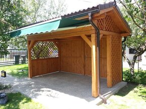 Záhradný domček, altánok, záhradná chatka ,pergola, terasa - 20