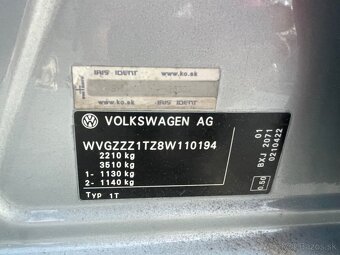 VOLKSWAGEN TOURAN 1.9 tdi ..7miest - 20