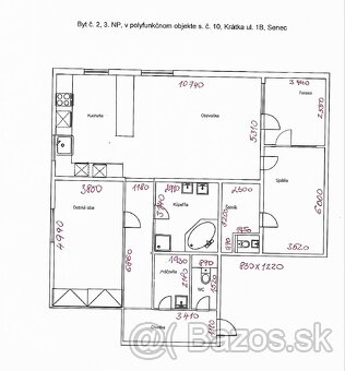 Predám 3,5 izbový byt 140 m2 v centre mesta Senec - 20