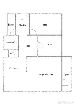 PREDAJ: 3-izbový byt s loggiou, 69,7m2 Bratislava - Dúbravka - 20