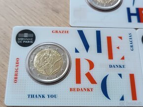 2€, euro , Francúzsko 2020, BU , Merci, Union,Heroes, pandé - 2