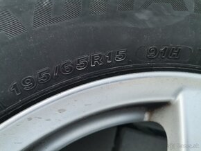 Alu disky 5x112 R15 + 195/65 R15 letné - 2