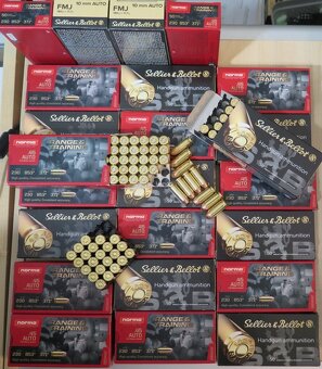 Predám náboje 45 ACP a 10 mm AUTO Norma a S.&Bellot 0,50 kus - 2