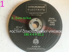 Brúsne kamene a rezné kotúče do brúsky a karbobrúsky - 2