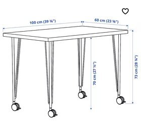 Predám stôl ikea Linnom+krille zachovaly - 2