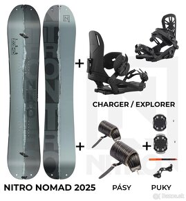 NOVÝ Nitro NOMAD 2025 splitboard set - 2