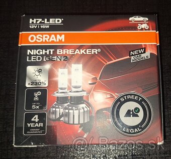 Osram Night Breaker LED H7 GEN2 +230% Legálne - 2