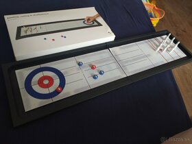 Spoločenská hra mini kolky, bowling,curling 3 v jednom - 2