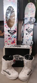 Snowboard Roxy, topanky Vans - 2