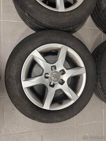 Originál Audi elektróny 5x112 r16 + letné pneu 205/60 - 2