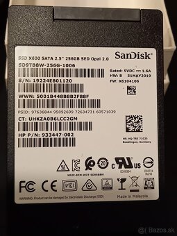 256GB SSD Sandisk X600 2,5" SATA - 2