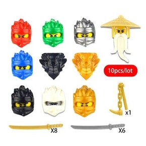 NINJAGO 10 ks sada figurok so zbranami - 2