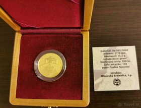 Predám- Medailu Au-700.vyročie Korunovácie Karola I. Róberta - 2