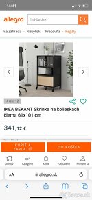 Ikea Bekant skrinka na kolieskách - 2