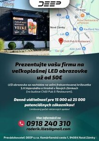 LED bilboard v Nových Zámkoch na frekventovanej ulici - 2