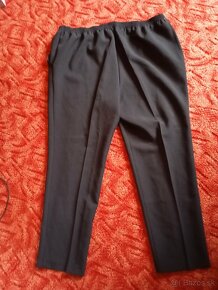 Čierne elegantné nohavice  pre moletky xxxl - 2