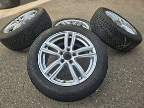 Alu kola Brock 5x112 7,5jx17 et40 pneu Dunlop 225/ - 2