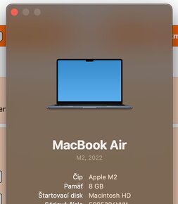 Macbook Air 13" 2022 M2 - 2